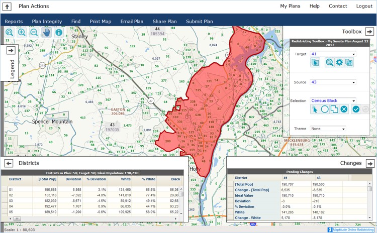 Maptitude Online Redistricting